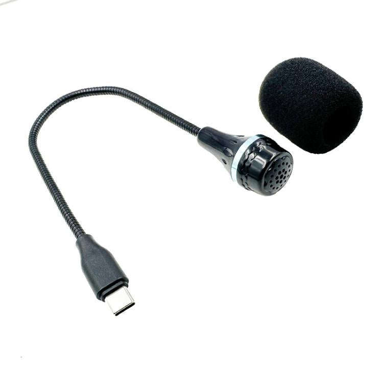 Flexible Gooseneck USB-C/Type-C Microphone with IC Chip for Laptop, Phone, Tablet,, Length: 25cm