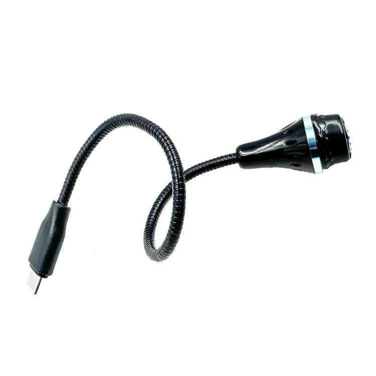Flexible Gooseneck USB-C/Type-C Microphone with IC Chip for Laptop, Phone, Tablet,, Length: 25cm