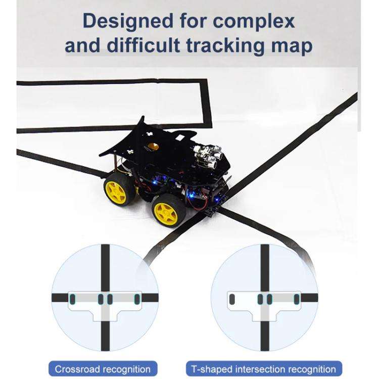 Yahboom 4 Channel Infrared Tracking Sensor Module For Smart Car Robot, Spec: With DuPont Cable+16...