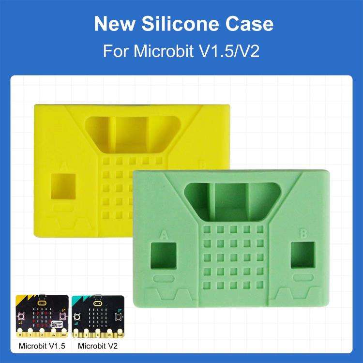 Yahboom For Micro:bit V1.5/ V2 Board Silicone Case Protective Shell(Yellow)