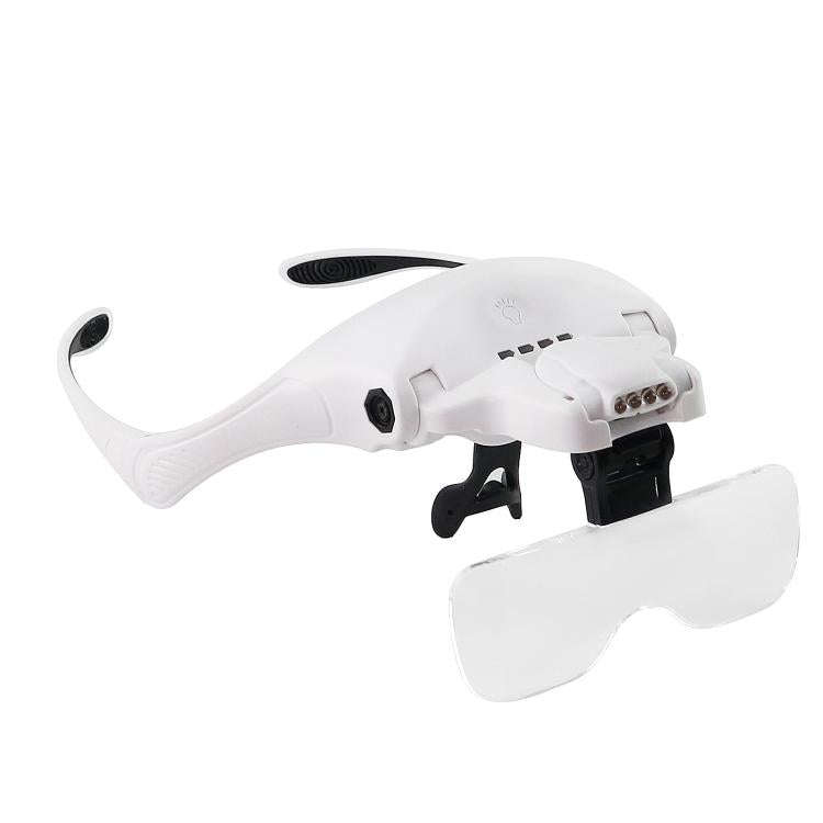 9892TSC1 USB Charging LED Light Touch Switch Mechanical Repair Head Mounted Magnifier