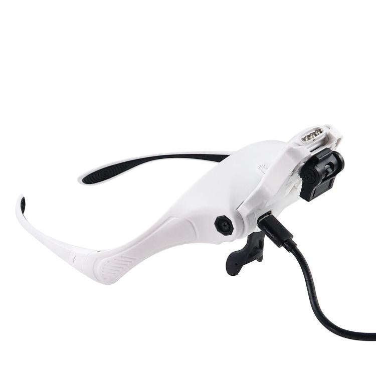 9892TSC1 USB Charging LED Light Touch Switch Mechanical Repair Head Mounted Magnifier