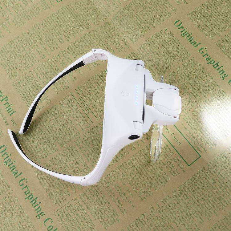 9892TSC1 USB Charging LED Light Touch Switch Mechanical Repair Head Mounted Magnifier