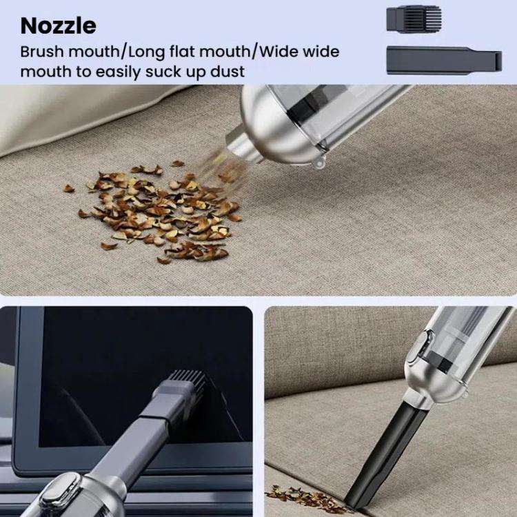 SUITU ST-6694 Pro Handheld Wireless Car Vacuum Cleaner Brushless High Suction Power(Silver Gray)