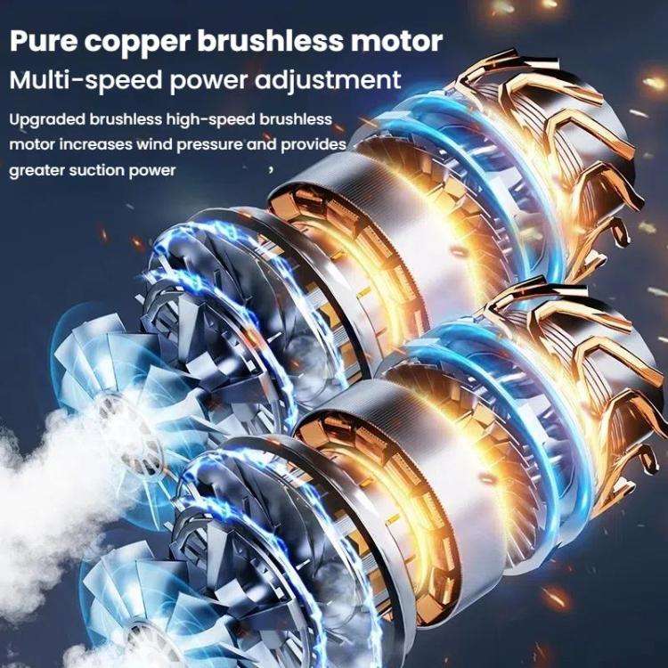 SUITU ST-6694 Pro Handheld Wireless Car Vacuum Cleaner Brushless High Suction Power(Silver Gray)