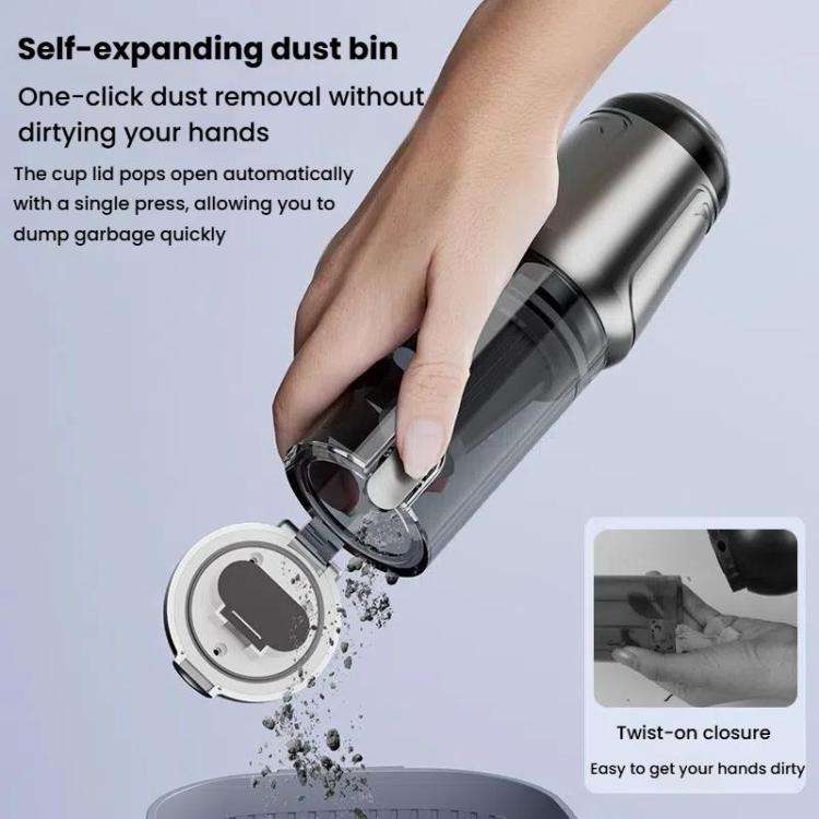 SUITU ST-6694 Pro Handheld Wireless Car Vacuum Cleaner Brushless High Suction Power(Silver Gray)