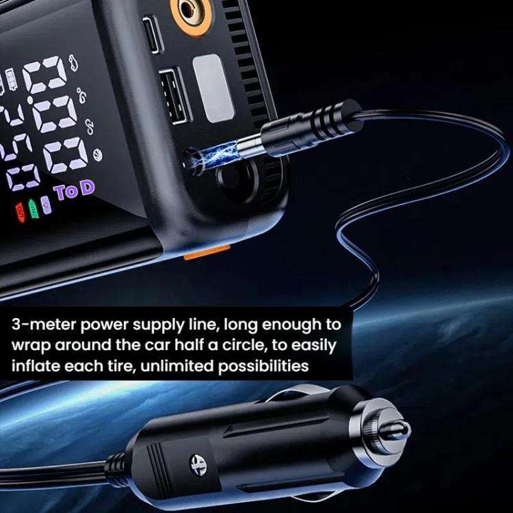 SUITU ST-9648C With Cigarette Lighter Portable Wireless Digital Display Car Automatic Air Pump