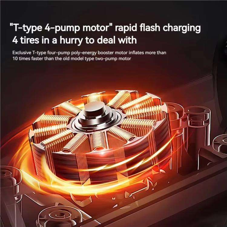 SUITU ST-9648C With Cigarette Lighter Portable Wireless Digital Display Car Automatic Air Pump