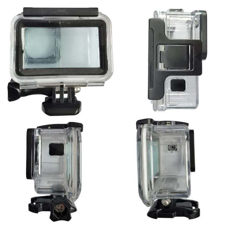 For DJI Osmo Action 3/4/5 Waterproof Case 5m Underwater Touchscreen Dive Housin(Transparent)