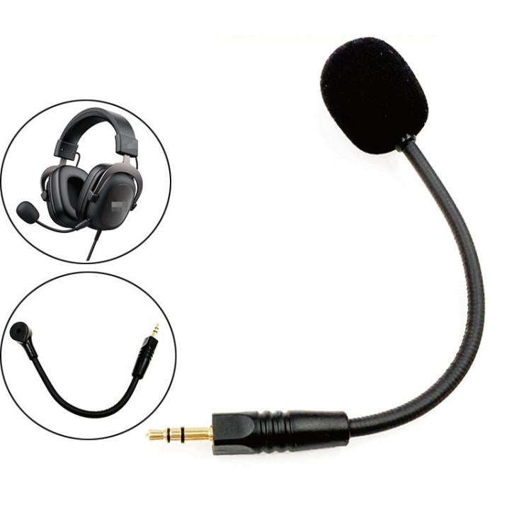 For Havit H2002D Headset Replacement Microphone 3.5mm TRS Boom Mic(4.0x160mm)