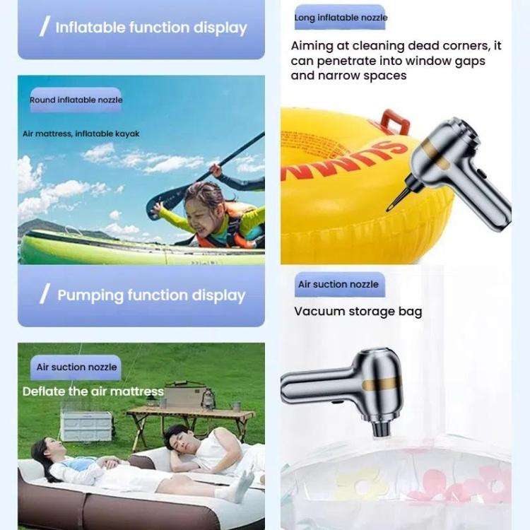 SUITU ST-6665 Pro Car Wireless Vacuum Cleaner High Power Portable Mini Handheld Blower Vacuum Cle...