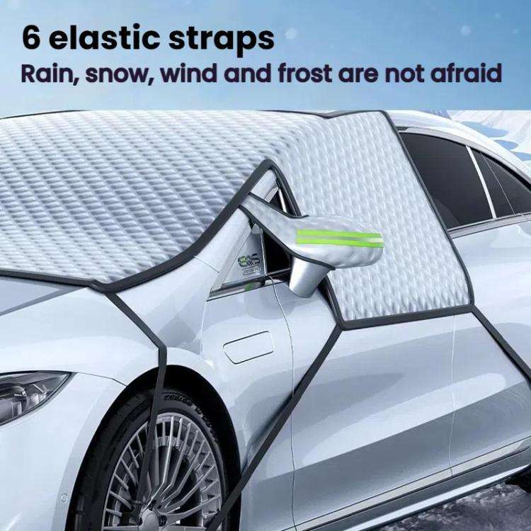 SUITU ST-4022 Car Front Windscreen Anti-Frost Sunshade Cover Winter Snow Cover(Black)