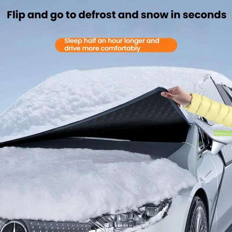 SUITU ST-4022 Car Front Windscreen Anti-Frost Sunshade Cover Winter Snow Cover(Black)