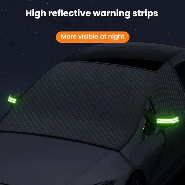 SUITU ST-4022 Car Front Windscreen Anti-Frost Sunshade Cover Winter Snow Cover(Black)