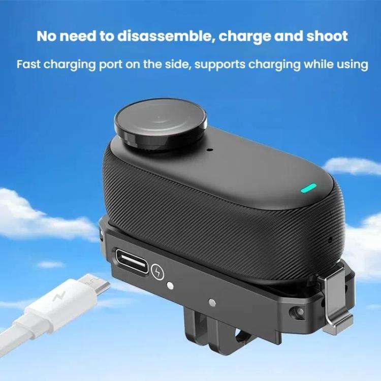 For Insta360 GO 3 / 3S HEPAIL AC69 Aluminium Alloy Quick-Release Charging Base