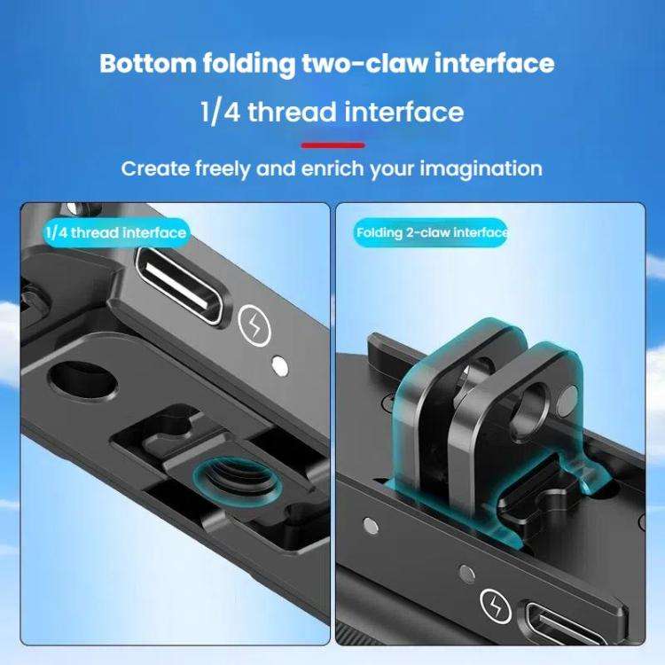 For Insta360 GO 3 / 3S HEPAIL AC69 Aluminium Alloy Quick-Release Charging Base