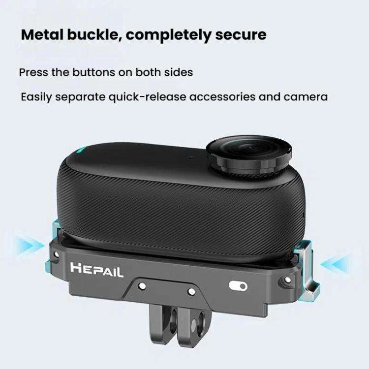For Insta360 GO 3 / 3S HEPAIL AC69 Aluminium Alloy Quick-Release Charging Base