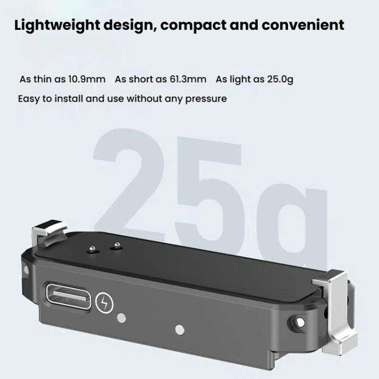 For Insta360 GO 3 / 3S HEPAIL AC69 Aluminium Alloy Quick-Release Charging Base