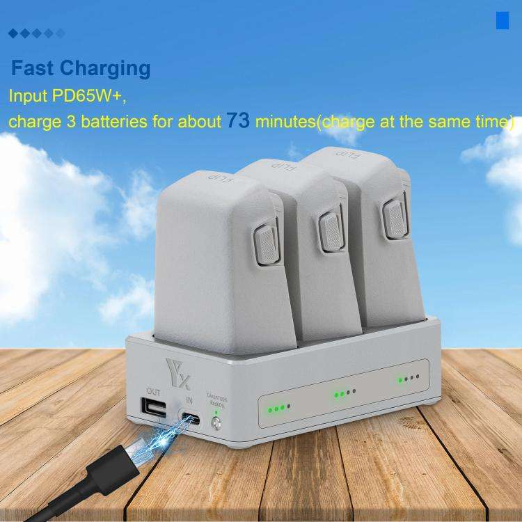 For DJI Flip YX 3-Way Charger Bidirectional Battery Management System
