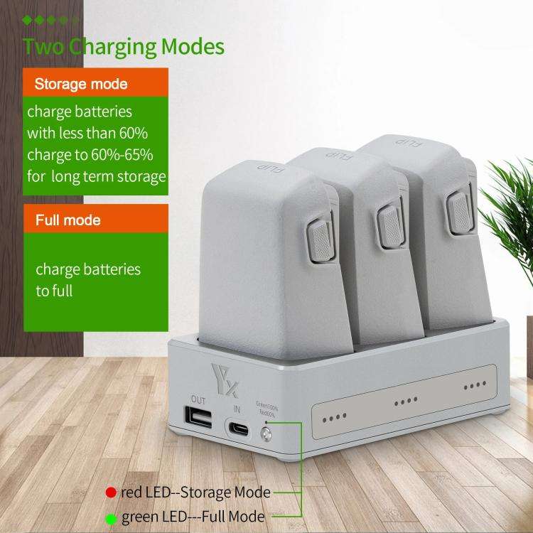 For DJI Flip YX 3-Way Charger Bidirectional Battery Management System