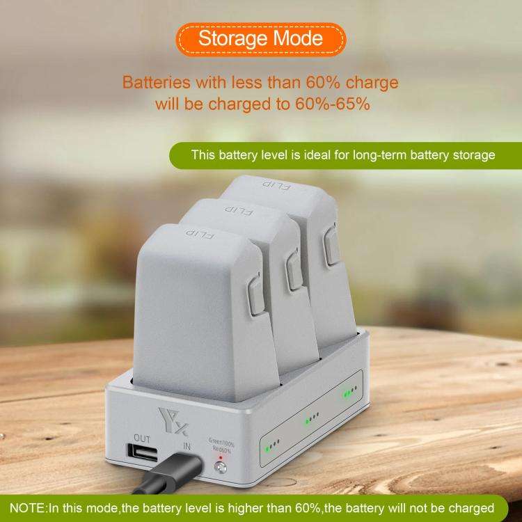 For DJI Flip YX 3-Way Charger Bidirectional Battery Management System