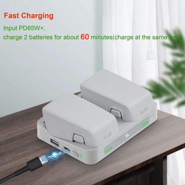For DJI Flip YX Parallel Charger Hub Bidirectional Battery Management System