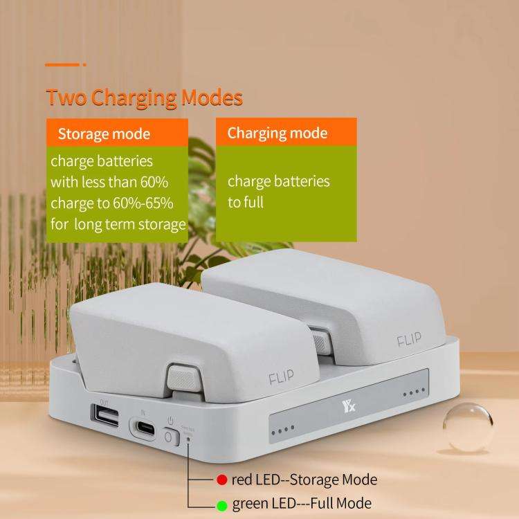 For DJI Flip YX Parallel Charger Hub Bidirectional Battery Management System