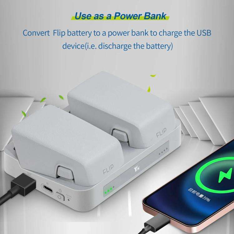 For DJI Flip YX Parallel Charger Hub Bidirectional Battery Management System
