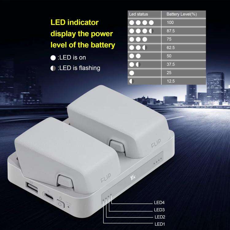 For DJI Flip YX Parallel Charger Hub Bidirectional Battery Management System