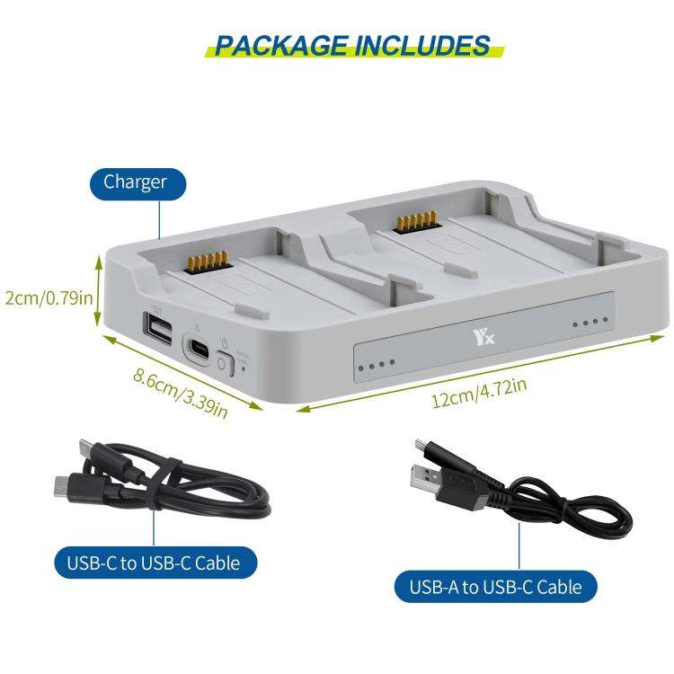 For DJI Flip YX Parallel Charger Hub Bidirectional Battery Management System