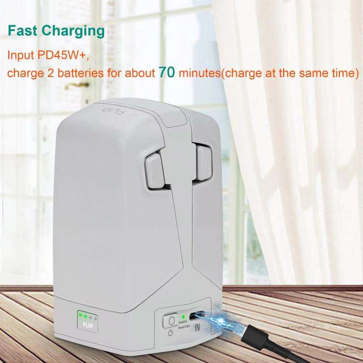For DJI Flip YX 2-way Vertical Battery Charger Bidirectional Battery Management System