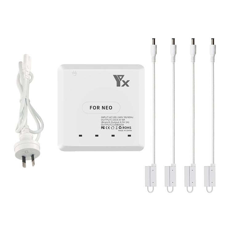 For DJI Neo Drone YX 4-port Battery Charger Charging Hub AU Plug