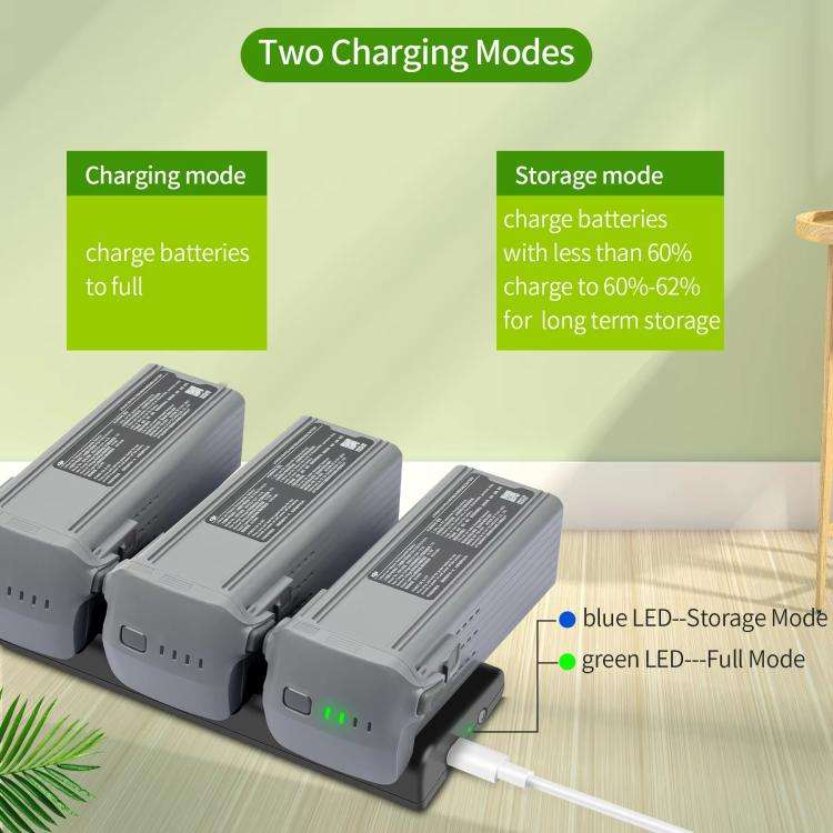 For DJI Air 3/Air 3S Battery Charger YX 3-way Charging Butler Drone Accessories