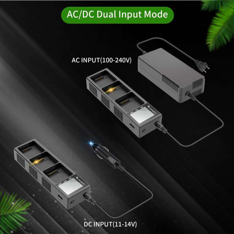 For DJI Mavic 3 YX Battery Charger Discharger Hub 3-in-1 Smart Charging Station With Color Screen...