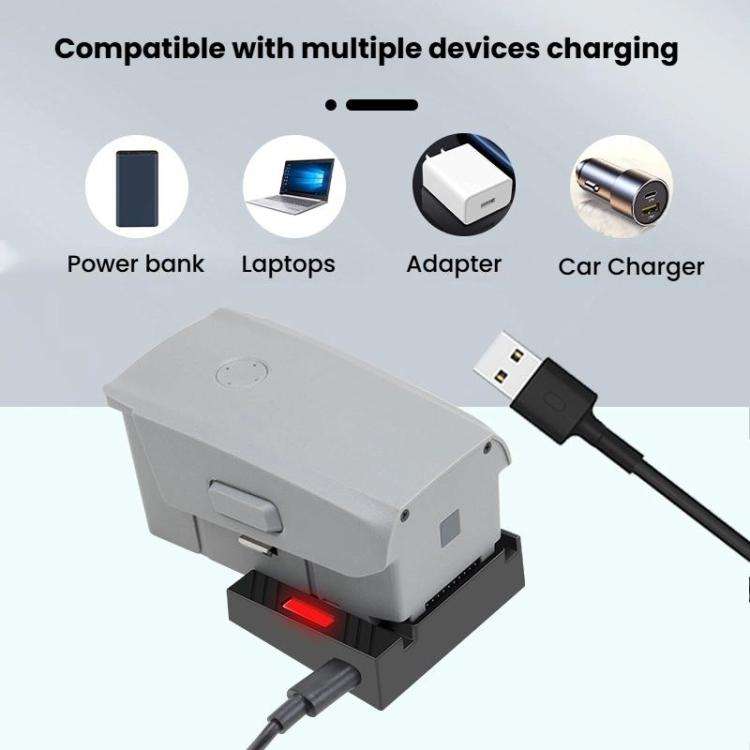 For DJI Air 2/Air 2S Battery Charger with QC3.0 & PD Fast Charge Auto-Smart Compatible Charging