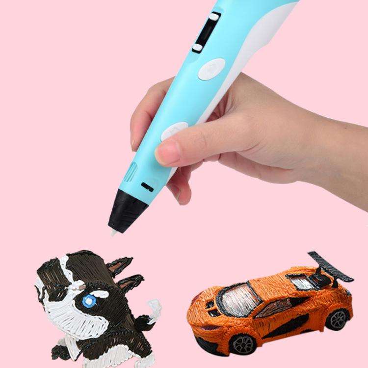 Hand-held 3D Printing Pen Kit with 20 Colors PLA Filament, Drawing Pad, Base, Scissors, Finger Gu...