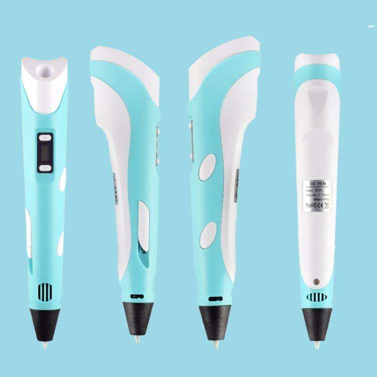 Hand-held 3D Printing Pen Kit with 20 Colors PLA Filament, Drawing Pad, Base, Scissors, Finger Gu...
