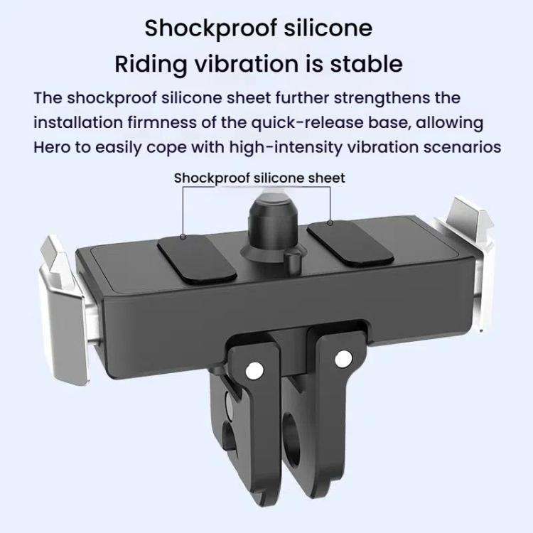 For GoPro HERO13 Black HEPAIL AC67 Magnetic Metal Quick Release Base