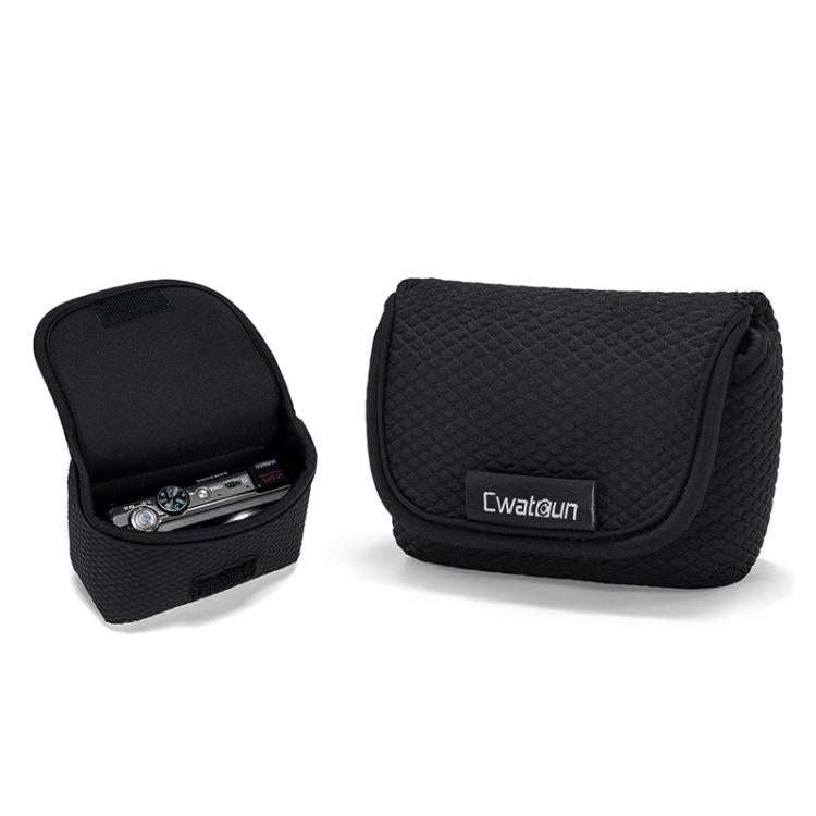 Cwatcun D200 Small Card Camera Bag Scratch-resistant Wear-resistant Portable Camera Bag(Black)