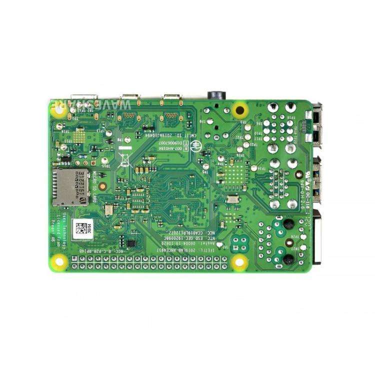 Waveshare For Raspberry Pi 4 Model 4GB BCM2711B0 64-Bit Quad-Core 4K Dual Mini HDMI For DIY, IoT,...