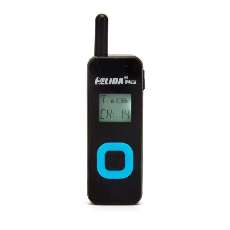 HELIDA T-M1 Mini Portable Rechargeable Two-Way Radio 22 Channels Compact Walkie Talkie US Plug Black