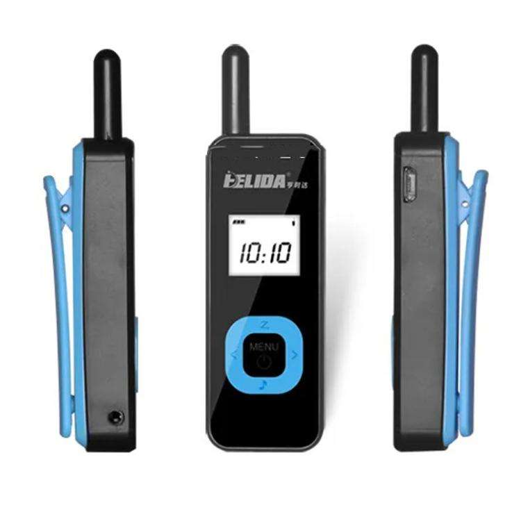 HELIDA T-M1 Mini Portable Rechargeable Two-Way Radio 22 Channels Compact Walkie Talkie US Plug Black