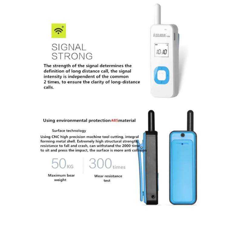 HELIDA T-M1 Mini Portable Rechargeable Two-Way Radio 22 Channels Compact Walkie Talkie US Plug Black
