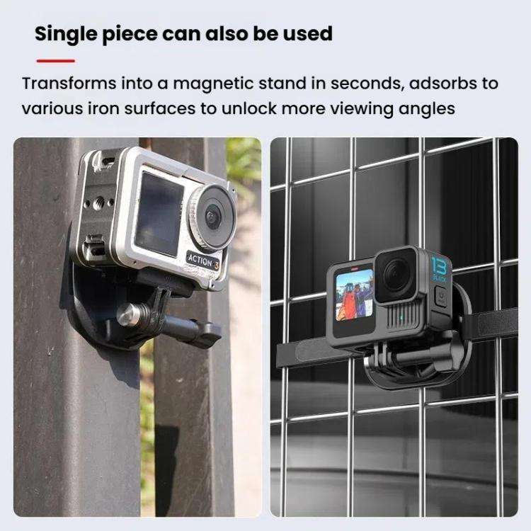 HEPAIL AC76 Action Camera Mobile Phone Magnetic Neck Strap Mount