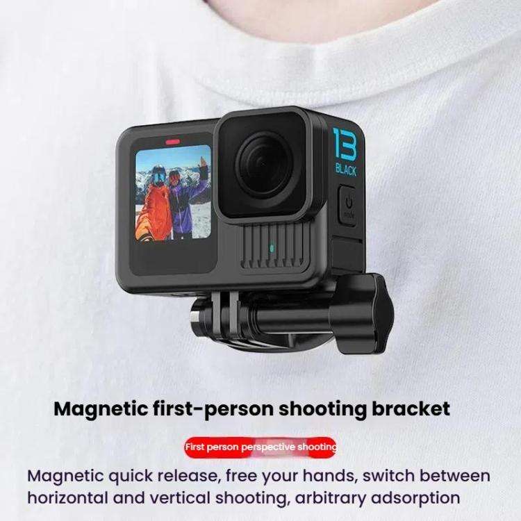 HEPAIL AC76 Action Camera Mobile Phone Magnetic Neck Strap Mount