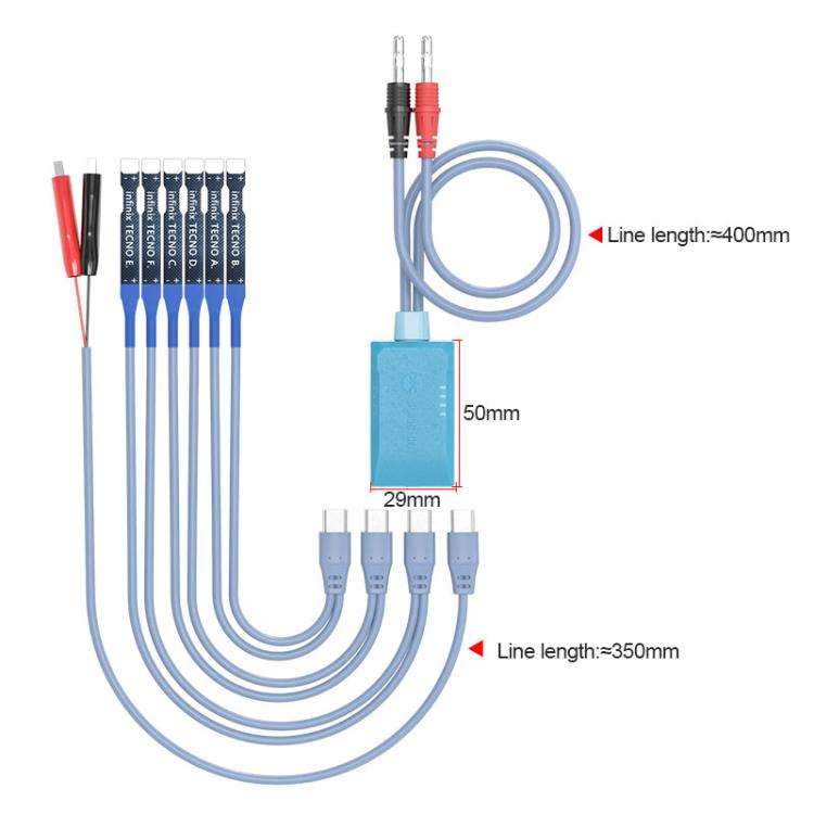 SUNSHINE SS-905G For Tecno / itel / Infinix Series Power Supply Cable Mobile Phone Repair Test Ca...