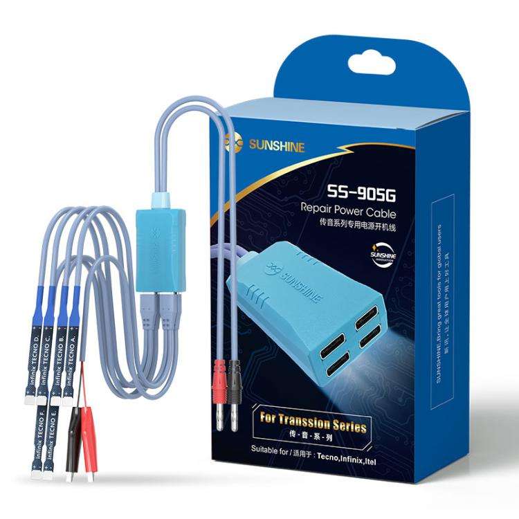 SUNSHINE SS-905G For Tecno / itel / Infinix Series Power Supply Cable Mobile Phone Repair Test Ca...