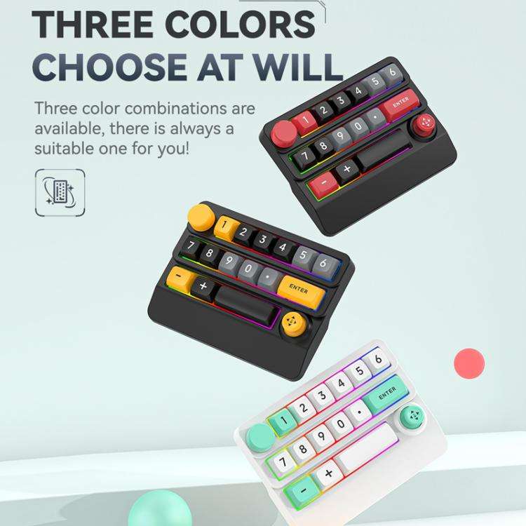 15-Key Wireless Tri-Mode Mechanical Gaming Keyboard Hot-Swappable, RGB Backlit, Macro Programmabl...