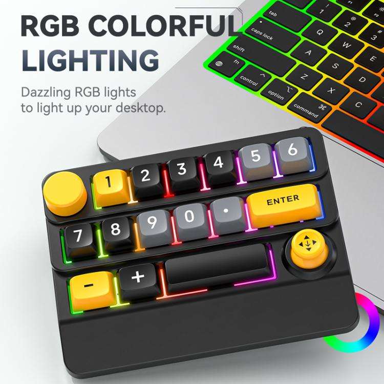 15-Key Wireless Tri-Mode Mechanical Gaming Keyboard Hot-Swappable, RGB Backlit, Macro Programmabl...