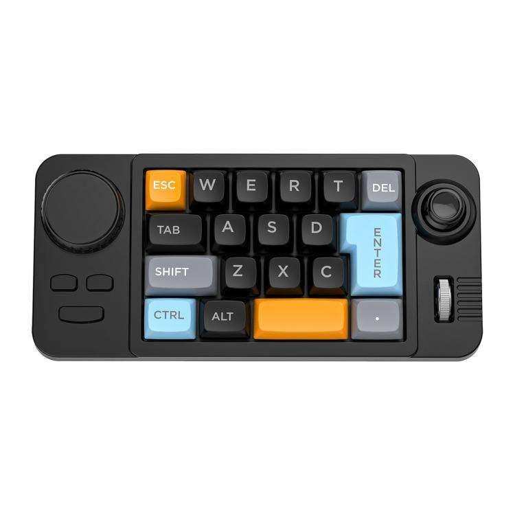 MKESPN  19-Key USB-C Wired Gaming Keyboard Macro Programmable Hot-Swappable Design with Control K...